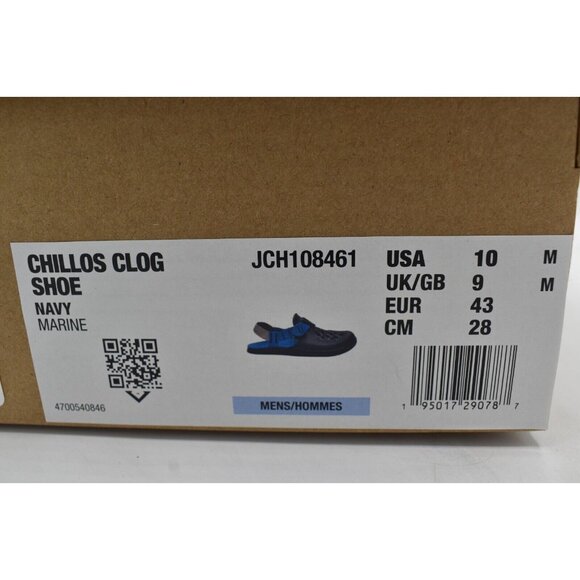 Chaco‎ Mens Size 10 Chillos Navy Blue Clogs Shoes main image 10